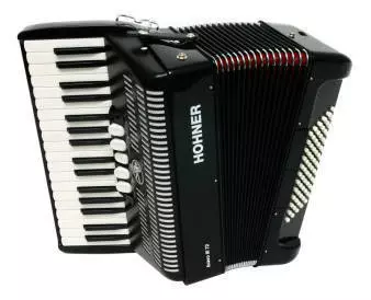 Piano Accordion 34 Note - Black